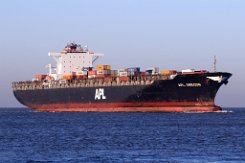 APL OREGON - 293m [IMO:9532783] Containerschiff (Container ship) Aufnahme: 2019-12-30 Baujahr: 2010 | DWT: 72912t | Breite: 40m | Tiefgang: 14m | Ladekapazität: 6350 TEU...