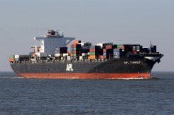 APL TURKEY - 293m [IMO:9532771] Containerschiff (Container ship) Aufnahme: 2019-04-17 Baujahr: 2009 | DWT: 72912t | Breite: 40m | Tiefgang: 14m | Ladekapazität: 6350 TEU...