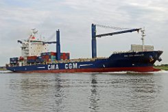 CMA CGM ARISTOTE - 170m [IMO:9360154] Containerschiff (Container ship) Aufnahme: 2016-07-15 Baujahr: 2007 | DWT: 21267t | Breite: 27m | Tiefgang: 9,36m | Ladekapazität: 1691 TEU...