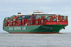 CSCL ATLANTIC OCEAN - 400m [IMO:9695145] Containerschiff (Container ship) Neuaufnahme: 2016-12-28 Baujahr: 2015 | DWT: 184320t | Breite: 59m | Tiefgang: 16m | Ladekapazität: 19000 TEU...