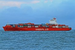 CAP HARRIETT - 262m (ex) [IMO:9440784] Containerschiff (Container ship) Neuer Name: HARRIER HUNTER Aufnahme: 2015-04-01 Baujahr: 2009 | DWT: 51779t | Breite: 32m | Tiefgang: 12,5m |...