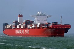 CAP SAN ANTONIO - 333m [IMO:9622241] Containerschiff (Container ship) Aufnahme: 2019-05-22 Baujahr: 2014 | DWT: 124458t | Breite: 48m | Tiefgang: 14m | Ladekapazität: 9814 TEU...
