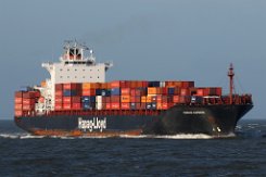 DUBLIN EXPRESS - 281m [IMO:9232577] Containerschiff (Container ship) Aufnahme: 2015-12-09 Baujahr: 2002 | DWT: 54157t | Breite: 32m | Tiefgang: 12,5m | Ladekapazität: 4115 TEU...
