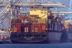 MSC ALANYA - 328m [IMO:9785483] Containerschiff (Container ship) Fotodatum: 2026-03-22 Baujahr: 2021 | DWT: 120218t | Breite: 48,20m | Tiefgang: 16,0m | Ladekapazität: 12200 TEU...