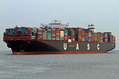 SAIJR - 368m (ex) [IMO:9708784] Containerschiff (Container ship) Fotodatum: 2015-07-05 Neuer Name: BRUSSELS EXPRESS Baujahr: 2015 | DWT: 134300t | Breite: 51m | Tiefgang: 15,5m |...