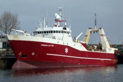 DORADO LVL 2156 - 60m (ex) [IMO:8802571] Trawler (Fishing vessel) Neuer Name: SJURADARBERG KG 184 Fotodatum: 2018-03-29 Baujahr: 1987 | DWT: 2491t | Breite: 16m