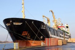 JAN MARIA BX-791 - 126m (ex) [IMO:8707446] Fisch- Fabriktrawler (Fishing vessel) Neuer Name: TSARITSA Fotodatum: 2017-12-29 Baujahr: 1988 | DWT: 3250t | Breite: 18m