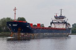 KAIE - 133m (n) [IMO:9504102] Frachtschiff (General Cargo) Fotodatum: 2024-08-20 Ex-Name: PIONEER Baujahr: 2010 | DWT: 11048t | Breite: 15,87m | Tiefgang: max. 7,80m...