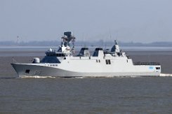 ALLAL BEN ABDELLAH 615 - 98m (ex) [IMO:9515979] Militärschiff (Military Ops) marokkanische Marine Fotodatum: 2019-04-15 Neuer Name: MOR WARSHIP Baujahr: 2012 | DWT: 400t | Breite: 13,02m |...
