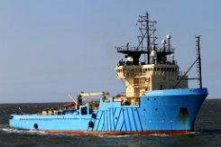 BLUE ANTARES - 76m (ex) (+) [IMO:8401949] Versorgungsschiff (Offshore Supply Ship) Neuer Name: IRON MAN (+) (verschrottet/scrapped) Aufnahme: 2015-07-16 Baujahr: 1985 | DWT: 2800t |...