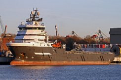 OLYMPIC ELECTRA - 80m [IMO:9547415] Versorgungsschiff (Offshore Supply Ship) Aufnahme: 2016-11-25 Baujahr: 2011 | DWT: 3000t | Breite: 16,41m | Tiefgang: 6,2m