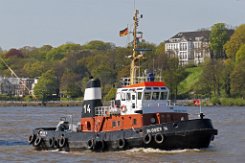 BUGSIER 14 - 26m (ex) [IMO:8007200] Hafenschlepper (Tug) Fotodatum: 2016-05-05 Neuer Name: KARL Baujahr: 1980 | Bollard pull: 29t | Breite: 8,80m | Tiefgang: 2,79m Maschinenleistung:...