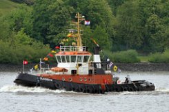 BUGSIER 18 - 28m (ex) [IMO:9036246] Hafenschlepper (Tug) Fotodatum: 2019-05-10 Neuer Name: FAIRPLAY-57 Baujahr: 1992 | Bollard pull: 30t | Breite: 9m | Tiefgang: 4,60m...