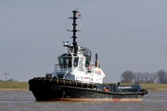 KÄTHE WESSELS - 21m [IMO:9976276] Hafenschlepper (Tug) Fotodatum: 2025,03-02 Baujahr: 2023 | Bollard pull: 42t | Breite: 10,81m | Tiefgang: 4,80m Maschinenleistung: 2723 KW |...