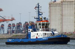 FAIRPLAY X - 25m [IMO:9541681] Hafenschlepper (Tug) Fotodatum: 2016-07-06 Baujahr: 2009 | Bollard pull: 70t | Breite: 12m | Tiefgang: 5,25m Maschinenleistung: 3700 KW |...