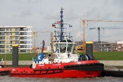 RT STEPHANIE - 27m (ex) [IMO:9320829] Hafenschlepper (Tug) Fotodatum: 2014-04-12 Neuer Name: ENGAGE VANGUARD Baujahr: 2005 | Bollard pull: 65t | Breite: 11,20m | Tiefgang: 5,80m...