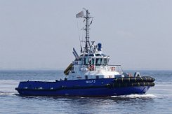 WULF 2 - 26m [IMO:9899935] Hafenschlepper (Tug) Fotodatum: 2024-05-18 Baujahr: 2021 | Bollard pull: 42t | Breite:9,54m | Tiefgang: max. 4,15m Maschinenleistung: 2610 KW |...
