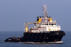 BRITOIL 120 - 59m [IMO:9538696] Offshore Schlepper (Tug) Fotodatum: 2018-02-23 Baujahr: 2010 | Bullard pull: 155t | Breite: 16m | Tiefgang: 7,5m Maschinenleistung: 3960 KW |...