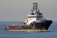CARLO MARTELLO - 55m [IMO:9442275] Offshoreschlepper (Tug) Fotodatum: 2023-02-08 Baujahr: 2009 | Bollard pull: 160t | Breite: 15,4m | Tiefgang: 6,20m Maschinenleistung: 8000 KW |...