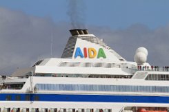 [Details] Kreuzfahrtschiff AIDAcara AIDAcara auf Höhe von Cuxhaven