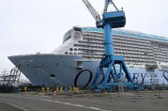 [Schiffe Spezial] ODYSSEY OF THE SEAS (2) Die Odyssey of the Seas am 2021-01-01 in Papenburg an der Meyer Werft
