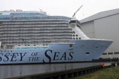 [Schiffe Spezial] ODYSSEY OF THE SEAS (4) Die Odyssey of the Seas am 2021-01-01 in Papenburg an der Meyer Werft