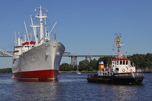 Cap San Diego von Kiel bis Brunsbüttel durch den Nord-Ostsee-Kanal