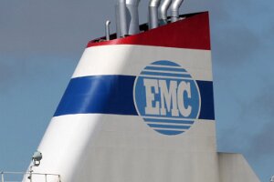 Buchstabe E Schornsteinmarken von Schiffen / Funnel Marks