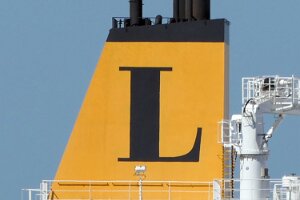 Buchstabe L Schornsteinmarken von Schiffen / Funnel Marks