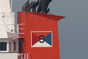 Buchstabe S Schornsteinmarken von Schiffen / Funnel Marks