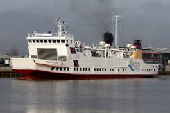 vor der Verlängerung: MÜNSTERLAND - 78m (aF 2018) [IMO:8601989] - vor der Verlängerung Autofähre (Car ferry) LNG Antrieb (ab 2021) Fotodatum: 2018-02-17 Baujahr: 1986 | DWT: 524t | Breite: 12m | Tiefgang: 2,60m...