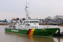 alte Lackierung: EMDEN - 38m (aF 2017) [IMO:1232313] - alte Lackierung Küstenwache/ Zoll Fotodatum: 2017-02-12 Baujahr: 1988 | Breite: 8m | Tiefgang: 2,20m Maschinenleistung: 3966 KW