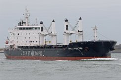 alte Aufschrift: CARLOTA BOLTEN - 180m (aF 2015) [IMO:9718442] - alte Aufschrift Massengutfrachter (Bulk Carrier) Aufnahme: 2015-11-11 Baujahr: 2015 | DWT: 37500t | Breite: 30m