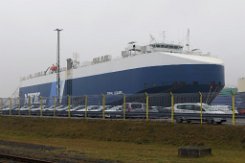 weiteres Foto: CORAL LEADER - 176m (dA 2020) [IMO:9318486] - doppelte Aufnahme Autotransporter (Vehicles Carrier) Fotodatum: 2020-01-02 Baujahr: 2006 | DWT: 12164t | Breite: 31m | Ladekapazität: 4750 CEU