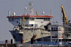 weiteres Foto: PEDRO ALVARES CABRAL - 148m (dA 2022) [IMO:9606132] - doppelte Aufnahme Baggerschiff (Hopper Dredger) Fotodatum: 2022-03-12 Baujahr: 2012 | DWT: 26595t | Breite: 30,0m | Tiefgang: 10,0m...