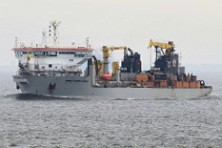 weiteres Foto: PEDRO ALVARES CABRAL - 148m (dA 2022) [IMO:9606132] - doppelte Aufnahme Baggerschiff (Hopper Dredger) Fotodatum: 2022-10-23 Baujahr: 2012 | DWT: 26595t | Breite: 30,0m | Tiefgang: 10,0m...