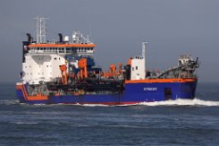 weiteres Foto: UTRECHT - 155m (dA 2022) [IMO:9125956] - doppelte Aufnahme Baggerschiff (Dredger) Fotodatum: 2022-03-18 Baujahr: 1996 | DWT: 17614t | Breite: 28m | Tiefgang: 11,85m Baggerkapazität:...