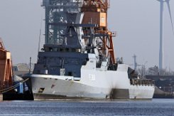 weiteres Foto: BRAUNSCHWEIG F260 - 89m (dA 2019) Militärschiff (Military Ops) - doppelte Aufnahme Korvette Fotodatum: 2019-02-07 Breite: 13m